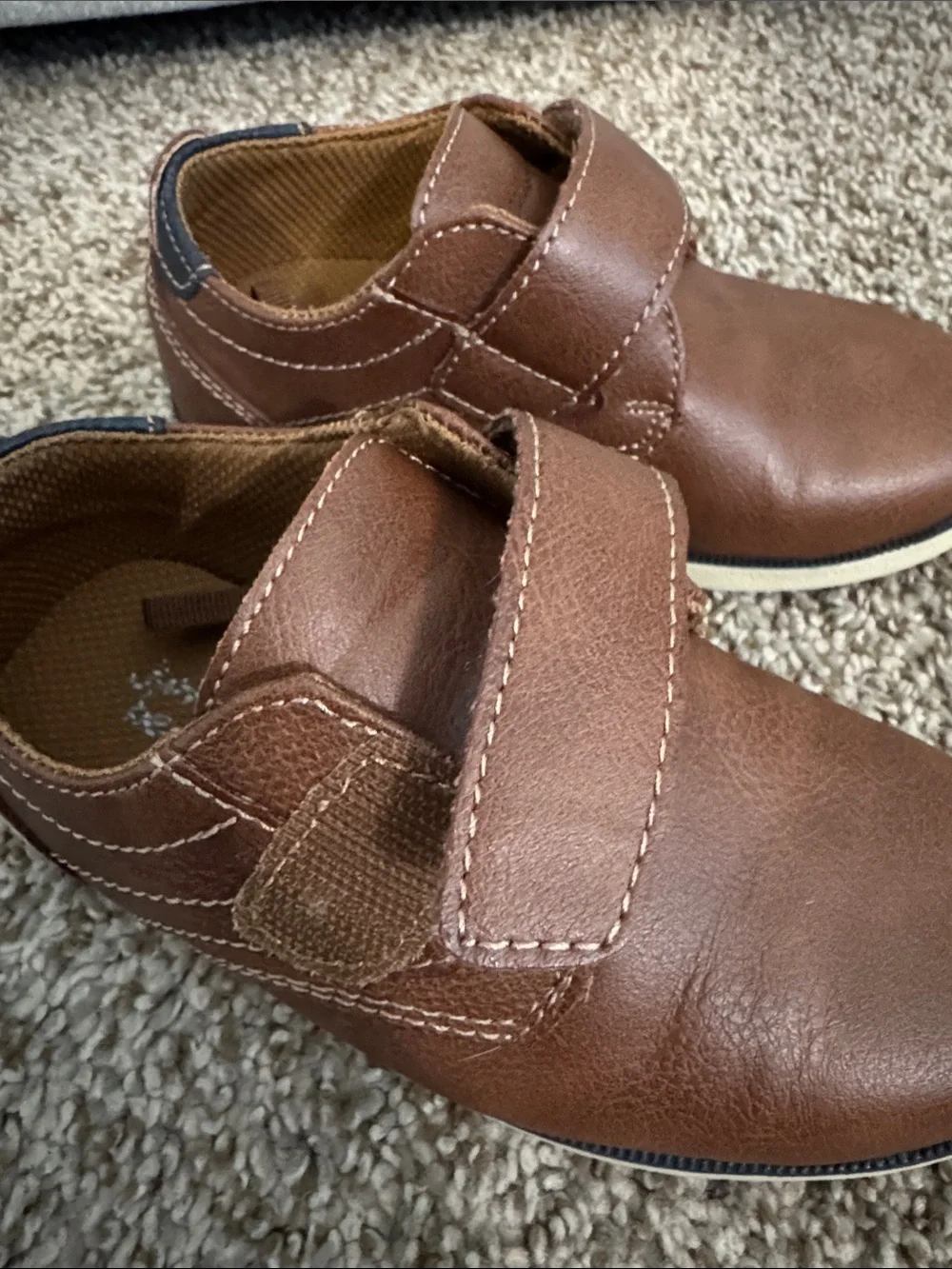 Jumping beans Toddler boy brown dress shoes